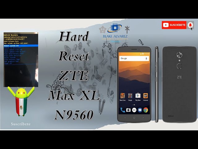 Hard Reset Zte Max Xl N9560 - YouTube