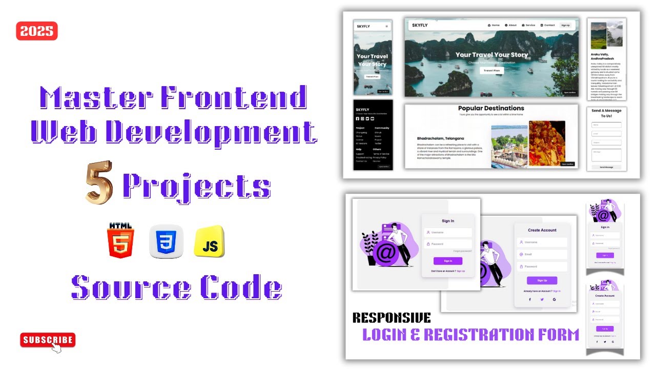 Build 5 Real World Projects | Full Frontend Projects HTML, CSS ...