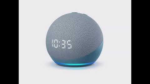 All-new Echo Dot (4th Gen) with clock | Next generation smart speaker with improved bass