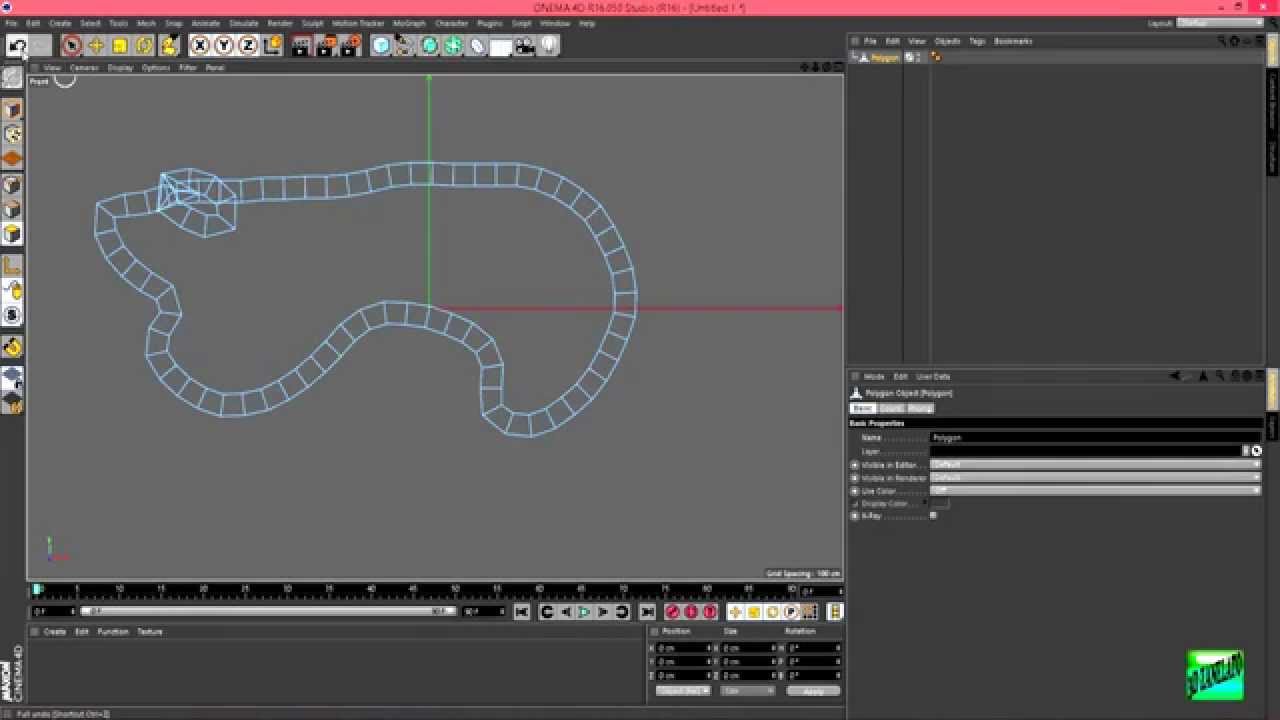 Connecting Edges Using the Polygon Pen Cinema 4D Beginner Easy Tutorial