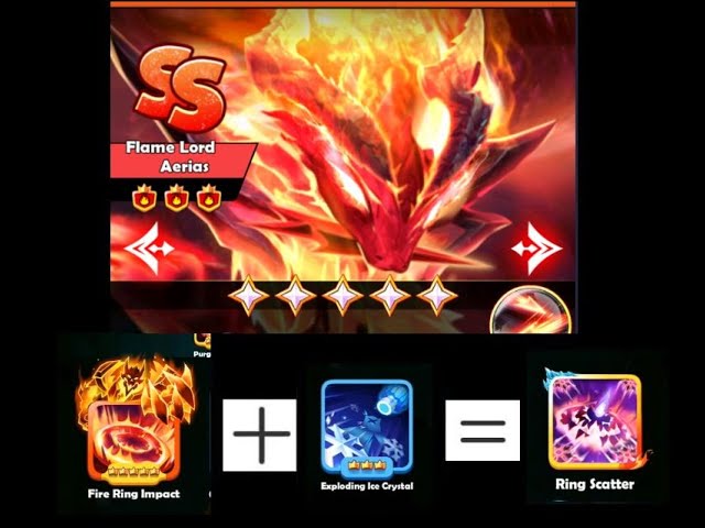 SSSnaker 5* -Flame Lord Aerias-* -Ring Scatter- Skills Combination - Chapter 45 class=