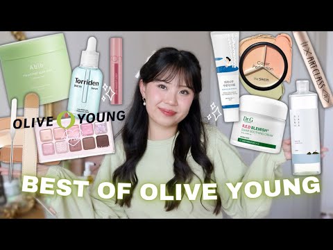 BEST OF OLIVE YOUNG 2023 🍀 trying k-beauty best sellers!!