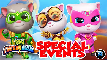 Talking Tom Hero Dash Run Android Gameplay - Special Events Collection Stuff - Talking Pink Angela