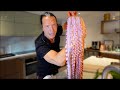 Iron chef dad cooks octopus