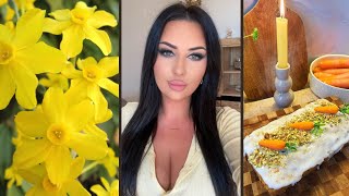  Wiosenny Vlog  Dekoruj Dom Piek Ciasto Marchewkowe Mini Haul Sinsay I Moje Ulubione Maseczki