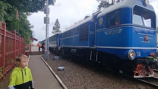 Катаемся на московской детской железной дороге в Жуковском 2023 МДЖД