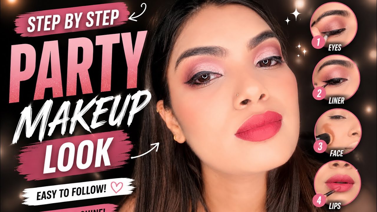 Full Glam Makeup Tutorial | Party Makeup Look Step by Step - YouTube
