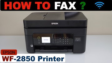 How To Fax With Epson WorkForce WF-2850 All-in-one printer ?