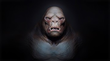 Zbrush | Cave Troll (polypaint test/not finished)