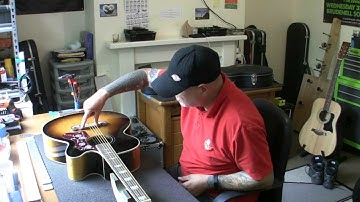 Epiphone EJ200-SCE setup...