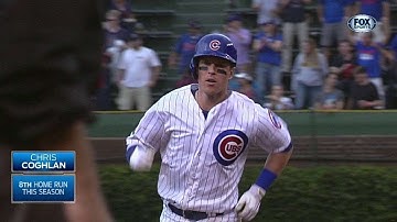 LAD@CHC: Coghlan puts Cubs in front with second homer