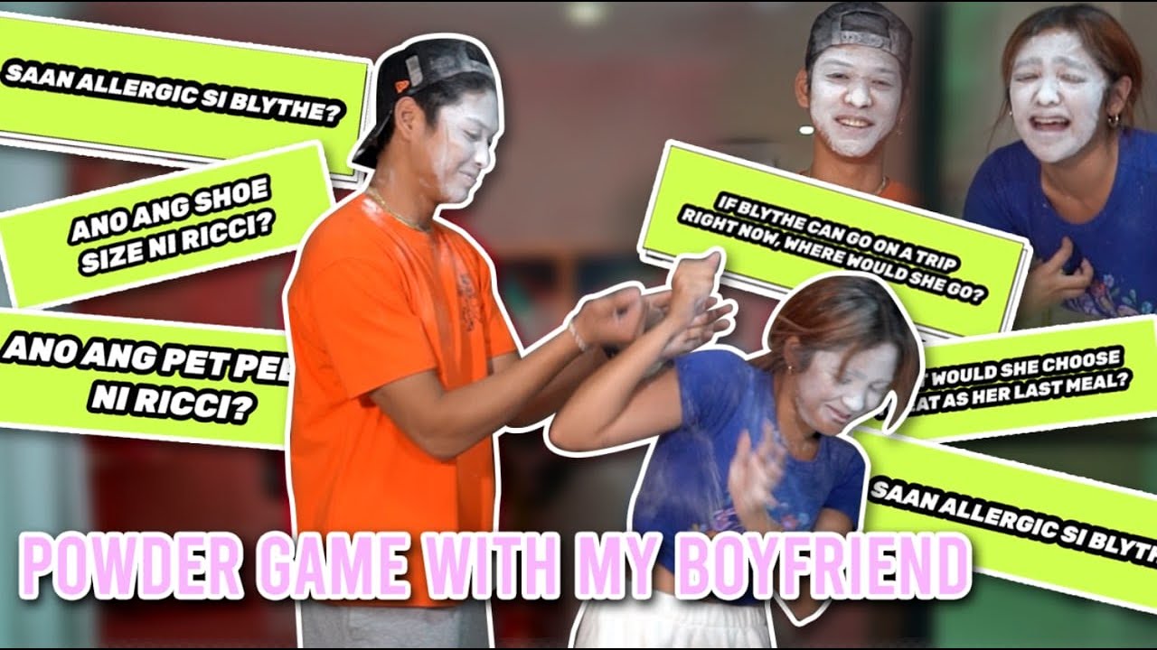 POWDER GAME WITH MY BOYFRIEND! Humanda na kayo tumawa || Andrea B.