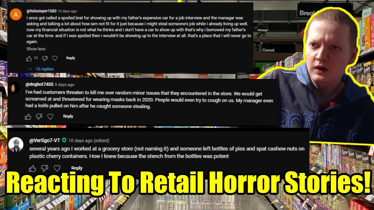 Reading And Reacting To My Viewers Retail Horror Stories And Channel Update