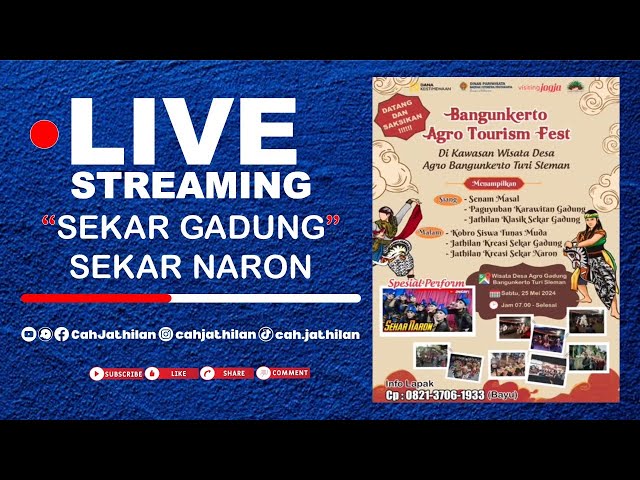 🔴 #Live Streaming - (malam) Sekar Gadung ❌ Sekar Naron (muyer; ngeter) • Wisata Desa Agro class=