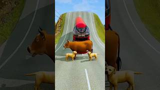 COW AND BEAMNG DRIVER GAME 🎮 #beamng #compactcar #viralvideo