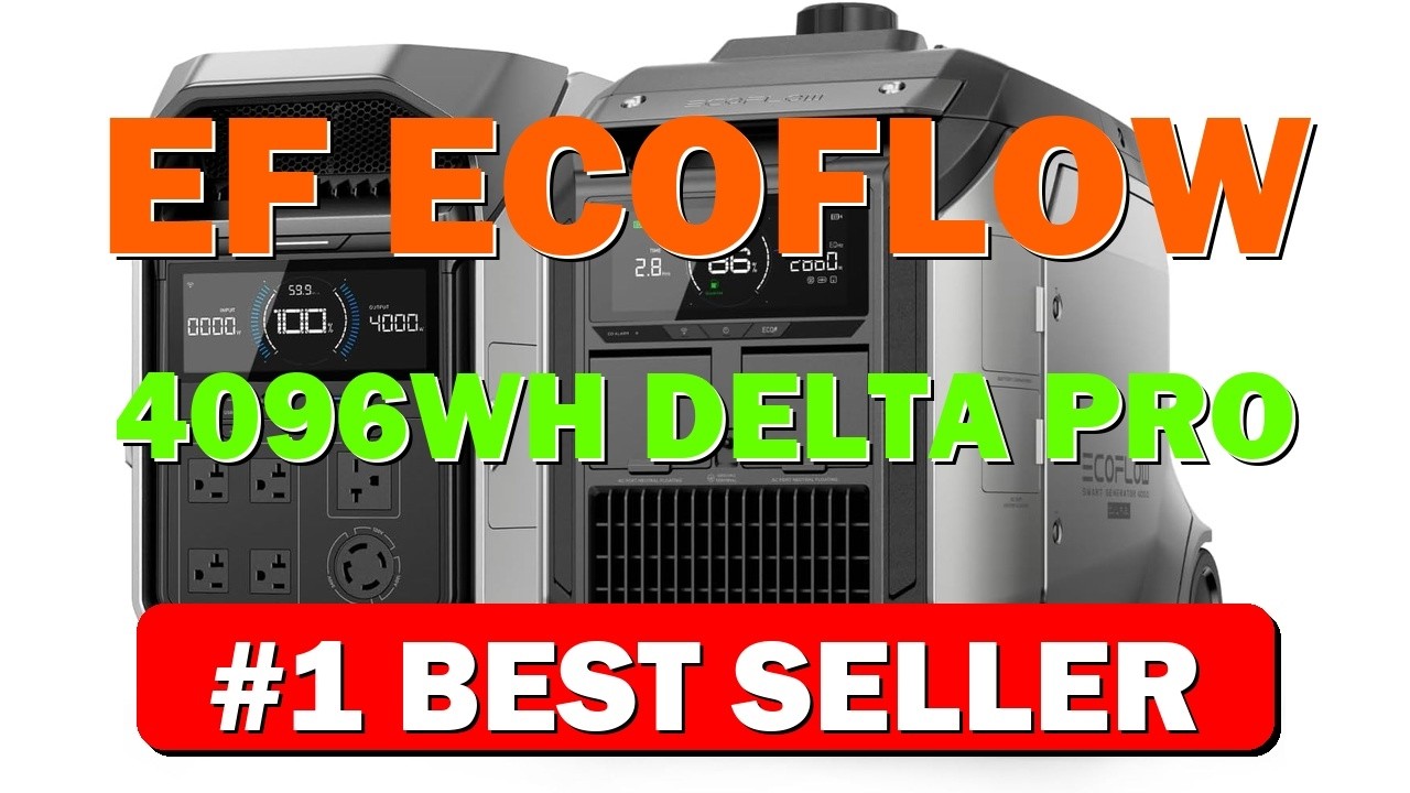 EF ECOFLOW 4096Wh Delta Pro 3 Power Station With 3200W Dual Fuel