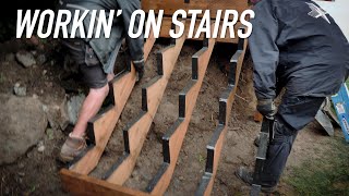 Build Update: Stairs To The Back Yard || Dr Decks
