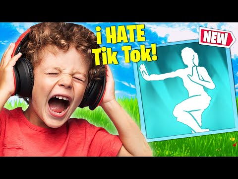Trolling ANGRY Kid With *NEW* Get Gone TikTok Emote in Fortnite!