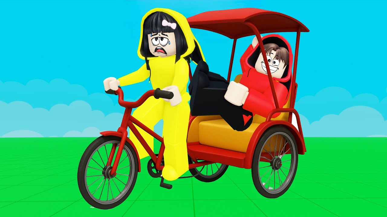 Yuta Dan Mio Kerjasama Narik Becak || ROBLOX
