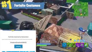 Trying out the Fortnite Username Idea Generator - Over 140,000 Unique Names!