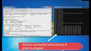 Ruijie Enterprise Switches - NFPP Network Attack Protection - Live Demo (1Min)