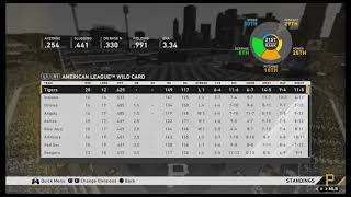 E:856 20-5-5- standings / statistics - pittsburgh (19-11) super joe
career mlb the show 20