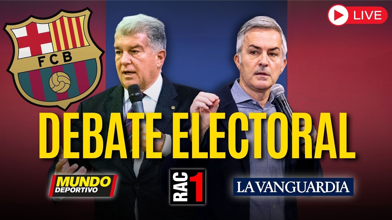 🔴 DEBATE EN DIRECTO ⚽ Cara a cara entre Laporta y Font, candidatos a la presidencia del Barça