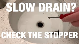 Slow Draining Sink Fix