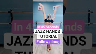 Jazz dance 101: Jazz hands! Put your hands up 🚓👮‍♀️🎶 #jazzdance #jazz #dancetutorial #dance #lyrical