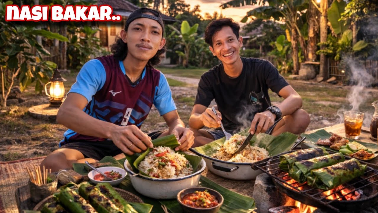 NASI BAKAR TOPING MELIMPAH JADI MENU BUKA PUASA KAMI...