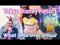 Eating Tokyo Disneyland Food & Snacks Over One Year | Ice Cream, Popcorn, Drinks, and MORE!