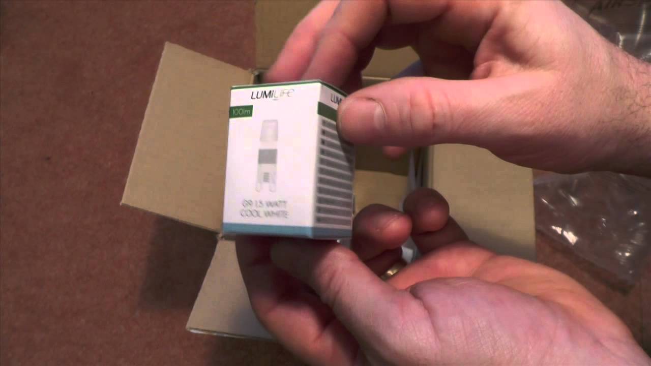 LED HUT LUMiLife G9 LED BULB UNBOXING