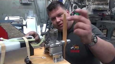 OS FS60 Open Rocker four stroke glow engine First start