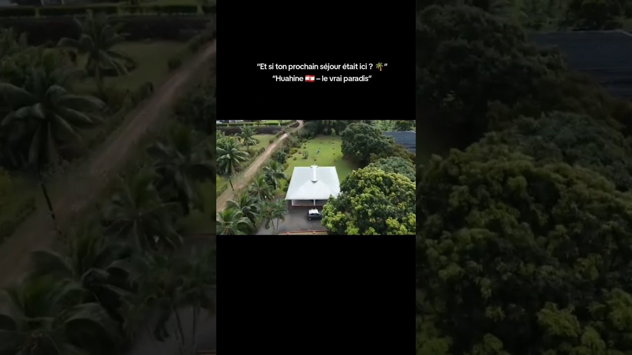 Vidéo Fare Manino - Location maison Huahine