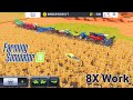 Fs 18 8x Working In Wheat Field In Fs 18 Farming Simulator 18 Gameplay GAMERYT2525 