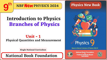 Introduction to Physics and Branches of Physics Unit 1 Class 9 Physics NBF