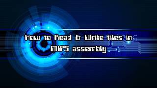 How to read and write files in MIPs Assembly
