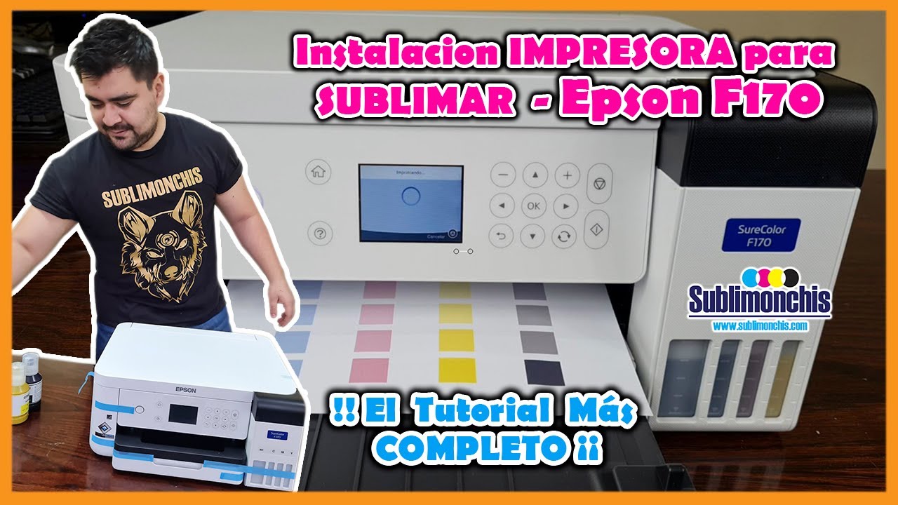 Instalar IMPRESORA para SUBLIMACION EPSON F170 SureColor