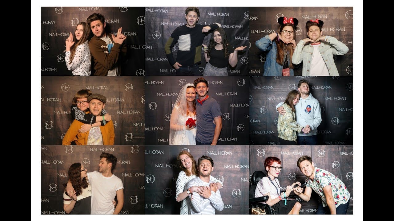 Niall Horan cute pose at Meet and Greet with fans