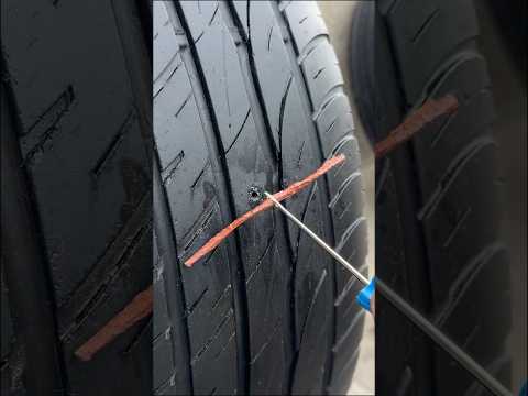 Tubeless Tyre Repair With Inside View | Puncture Fixed 🔧👀 thumbnail