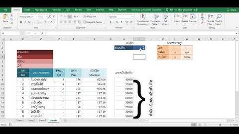 ການໃຊ້ສູດ Choose ໃນການປ່ຽນແປງຫົວໜ່ວຍເງິນໃນບິນຈ່າຍເງິນ ໃນ Excel By ICCETC Make it Easy