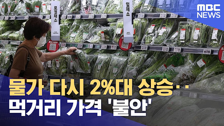 물가 다시 2%대 상승‥먹거리 가격 '불안' (2025.07.02/12MBC뉴스)