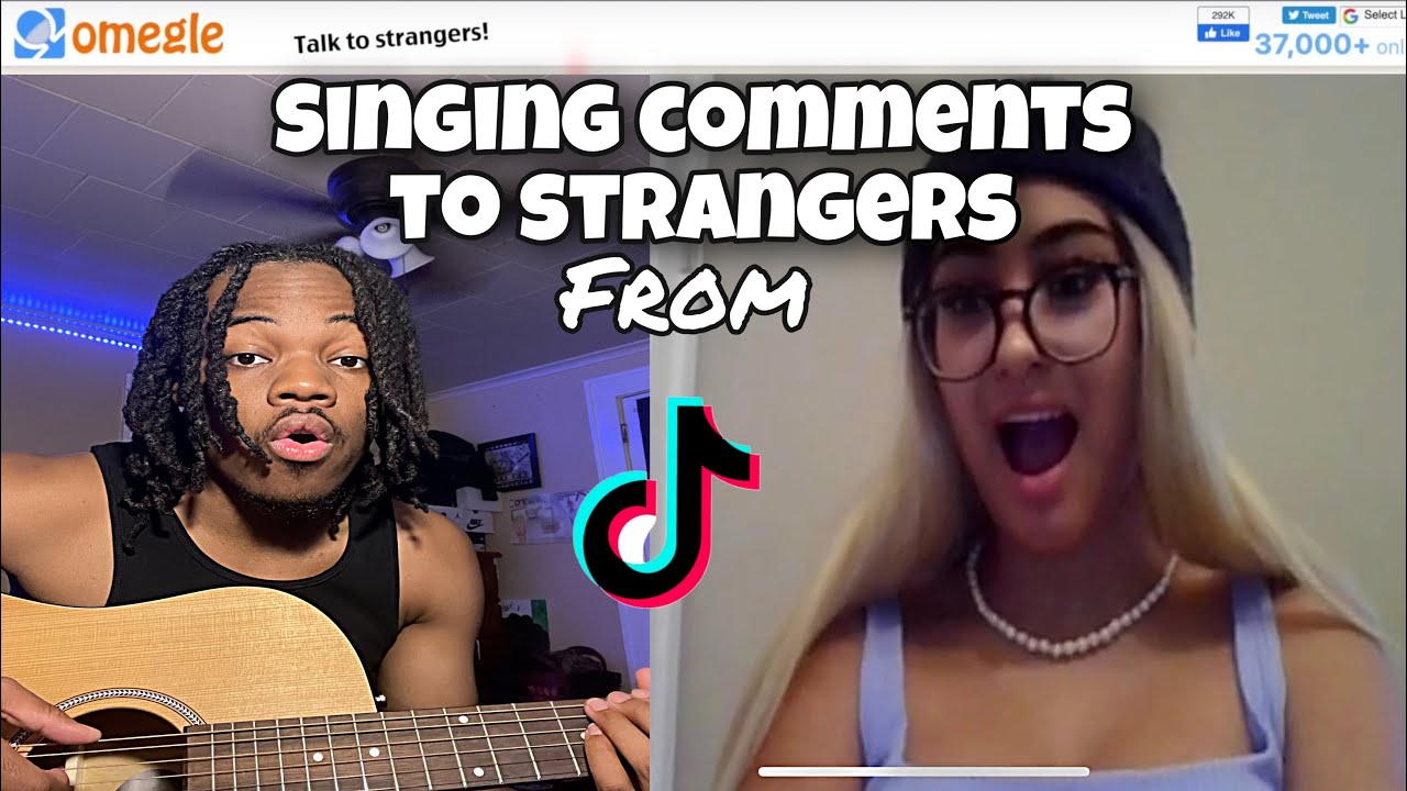 Singing YOUR Comments From TIKTOk to STRANGERS on OMEGLE! *THEY WERE SHOCKED*