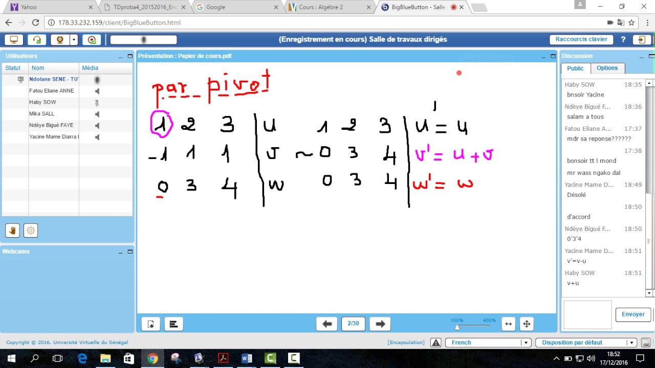 Famille libre, liée, bases et composantes - YouTube