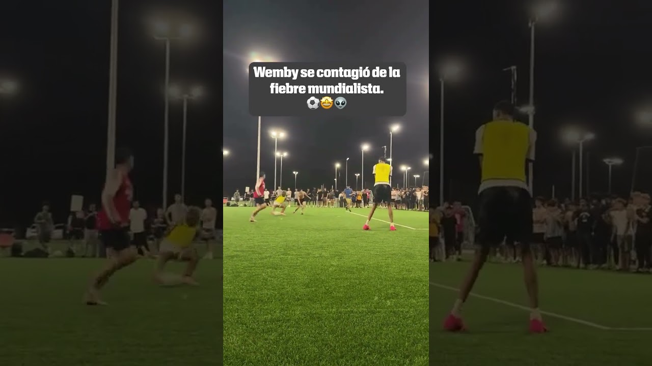 Victor Wembanyama playing soccer in Houston 👽⚽️ (via @afm.trainingg/IG)