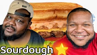 Carl's Jr Sourdough Star Burger| MukBang