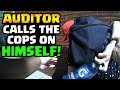 AUDITOR FAIL -- Calls Cops On Himself