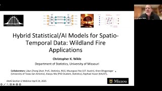 Christopher Wikle. Hybrid Statistical/AI Models for Spatio-Temporal Data: Wildland Fire Applications
