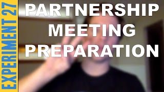 De 3 Dingen Die Je Moet Voorbereiden Voor Een Partnerschapsvergadering
