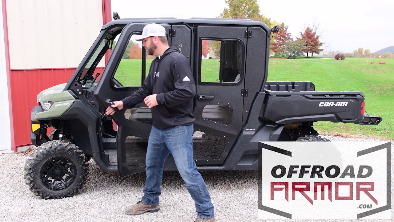 Offroad Armor Presents Can Am Defender Armor Tech Full Steel Doors